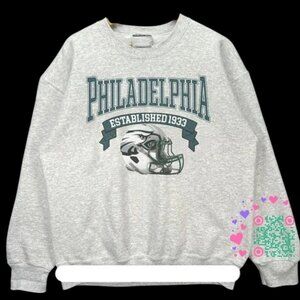 Vtg Philadelphia Eagles Football Sweatshirt Retro Mens Womens Shirt tee